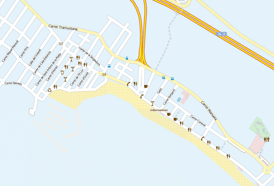 Mallorca Stadtplan von Citysam inklusive Hotelangeboten im Stadtplan