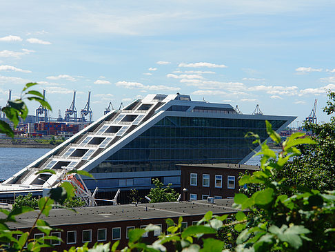 Altonaer Balkon mit Blick auf den Hafen - Hamburg (Hamburg)