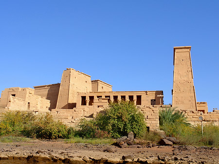 Blick vom Wasser - Landesinnere (Aswan)