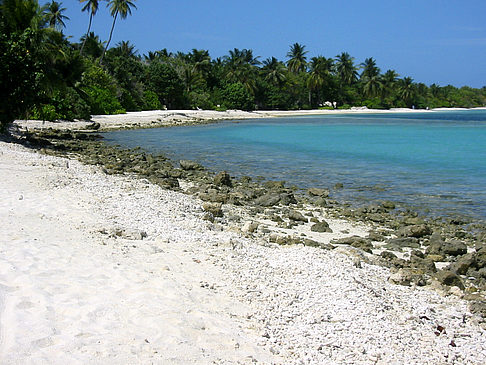 Felsiger Strand - Malediven