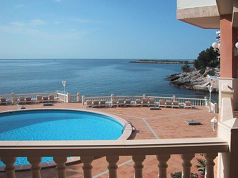 Blick vom Hotel auf das Meer - Mallorca