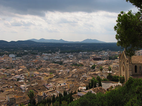 Blick von Sant Salvador auf Arta - Mallorca