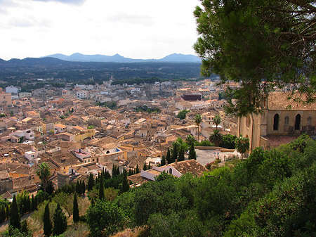 Blick von Sant Salvador auf Arta - Mallorca