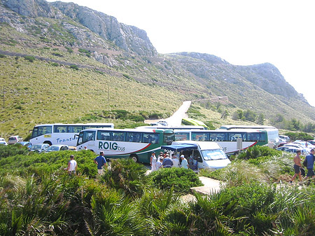 Parkplätze der Touristen Foto 