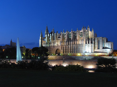 La Seu mit Fontäne - Mallorca (Palma de Maljorka)