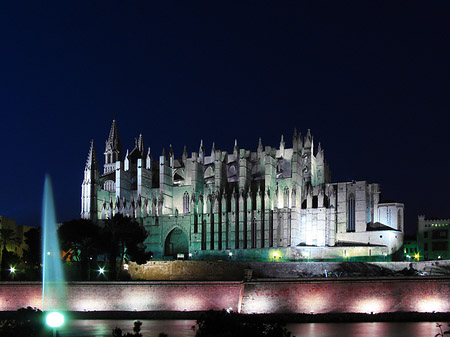 La Seu mit Fontäne - Mallorca (Palma de Maljorka)