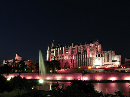 La Seu mit Fontäne - Mallorca (Palma de Maljorka)