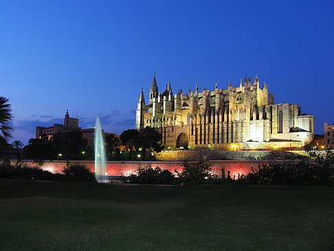 La Seu mit Fontäne - Mallorca (Palma de Maljorka)