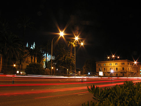 La Seu mit Straße - Mallorca