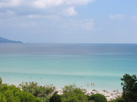 Blick auf das Meer Fotos