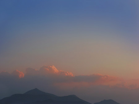 Sonnenuntergang über dem Meer Foto 